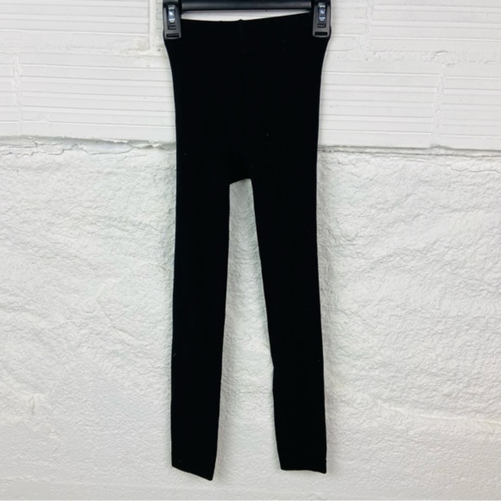 UNBRANDED black fleece lined legging tights size small